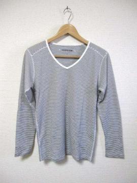 □モンキータイム Vネック 長袖ボーダーTシャツ/メンズ・M☆新品☆アローズ