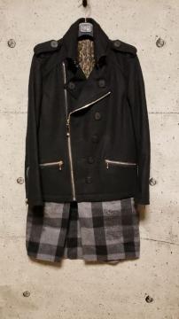 ViRoen۴  SOFT CHECK LONG P-COAT 48