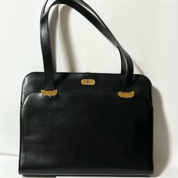 Christian Dior �N���X�`�����E�f�B�I�[�� ���U�[ �n���h�o�b�O �u���b�N �S�[���h���� ���B���e�[�W