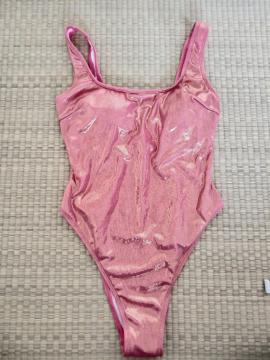 ピンクレッド セクシーワンピース水着 Sサイズ(US)