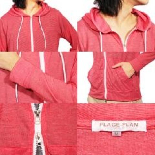 【PLACE PLAN】カジュアル♪肩掛け.腰巻きOK Wジップパーカー ライトピンク < 男性ファッション 【PLACE PLAN】カジュアル♪肩掛け.腰巻きOK Wジップパーカー ライトピンク < 男性ファッションの