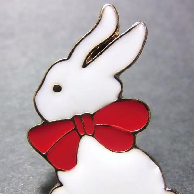 送料無料 ウサギ うさぎ バッジ ピンズ ピンバッジ ラペルピン ブローチ < 女性アクセサリー/時計  送料無料 ウサギ うさぎ バッジ ピンズ ピンバッジ ラペルピン ブローチ < 女性アクセサリー/時計の