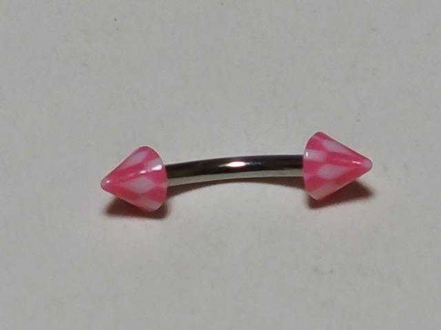 送料無料/サージカルステンレスボディピアス16G/ポスト1cm/マーブルピンク < 男性アクセサリー/時計  送料無料/サージカルステンレスボディピアス16G/ポスト1cm/マーブルピンク  < 男性アクセサリー/時計の