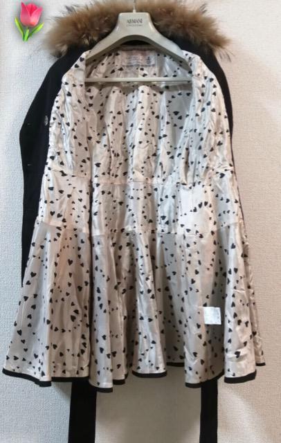 極美品Pinky Girlsトレンチコートタヌキファー付き着痩せくびれ美人大活躍高級素敵通勤 < 女性ファッション  極美品Pinky Girlsトレンチコートタヌキファー付き着痩せくびれ美人大活躍高級素敵通勤 < 女性ファッションの