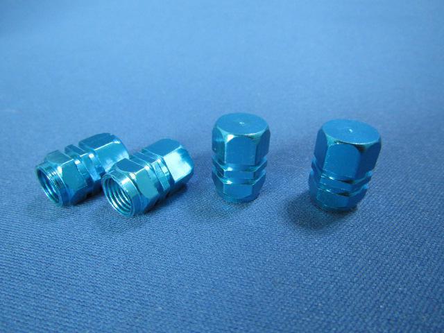 ● スポーティー&軽量 アルミ製AIRVALVE CAPアルマイトブルー仕様 < 自動車/バイク ● スポーティー&軽量 アルミ製AIRVALVE CAPアルマイトブルー仕様 < 自動車/バイク