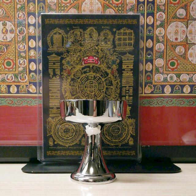 仏具 仏飯器 真鍮製  アクセサリ置きにも 銀色 < インテリア/ライフ  仏具 仏飯器 真鍮製  アクセサリ置きにも 銀色  < インテリア/ライフの