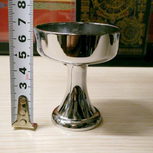 仏具 仏飯器 真鍮製  アクセサリ置きにも 銀色 < インテリア/ライフ  仏具 仏飯器 真鍮製  アクセサリ置きにも 銀色 < インテリア/ライフの