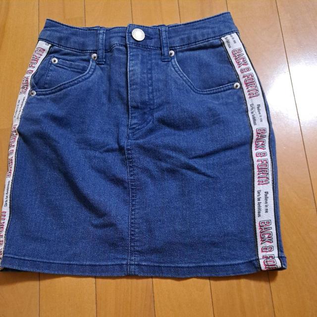 140cm女の子デニムスカート < キッズ/ベビー  140cm女の子デニムスカート  < キッズ/ベビーの