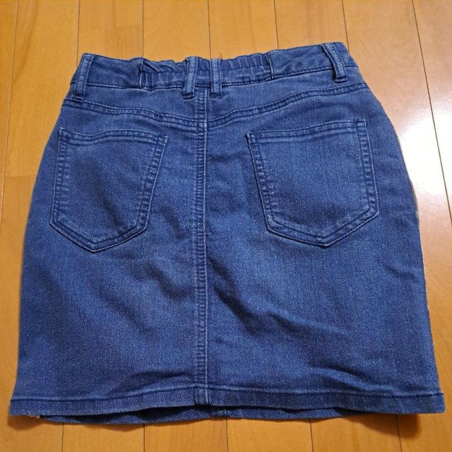 140cm女の子デニムスカート < キッズ/ベビー  140cm女の子デニムスカート < キッズ/ベビーの