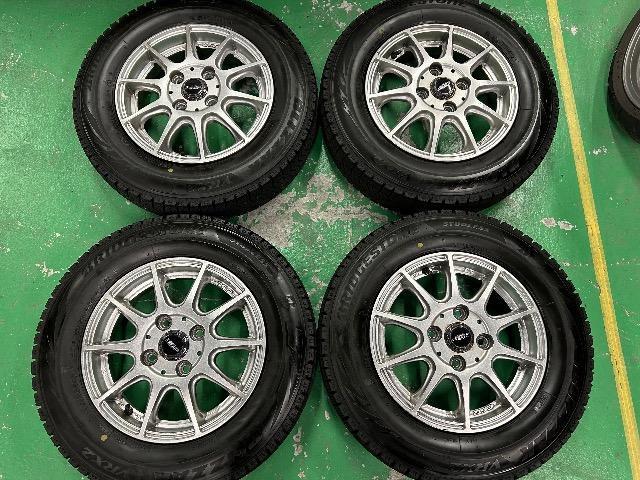 0110176)中古国産スタッドレスタイヤ4本BSブリザックVRX2クロススピードアルミホイールセット145/80R13送料無料 < 自動車/バイク 0110176)中古国産スタッドレスタイヤ4本BSブリザックVRX2クロススピードアルミホイールセット145/80R13送料無料 < 自動車/バイク