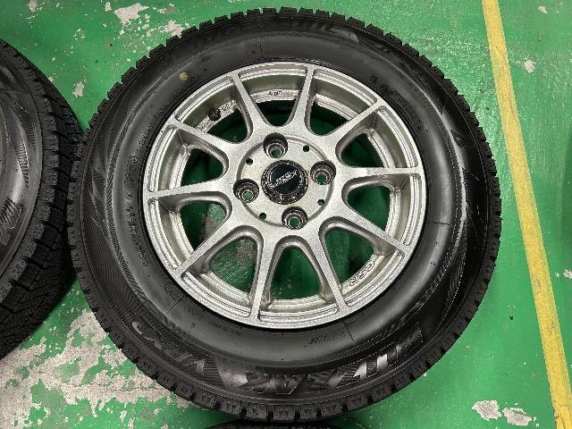 0110176)中古国産スタッドレスタイヤ4本BSブリザックVRX2クロススピードアルミホイールセット145/80R13送料無料 < 自動車/バイク 0110176)中古国産スタッドレスタイヤ4本BSブリザックVRX2クロススピードアルミホイールセット145/80R13送料無料 < 自動車/バイク