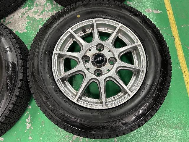 0110176)中古国産スタッドレスタイヤ4本BSブリザックVRX2クロススピードアルミホイールセット145/80R13送料無料 < 自動車/バイク 0110176)中古国産スタッドレスタイヤ4本BSブリザックVRX2クロススピードアルミホイールセット145/80R13送料無料 < 自動車/バイク