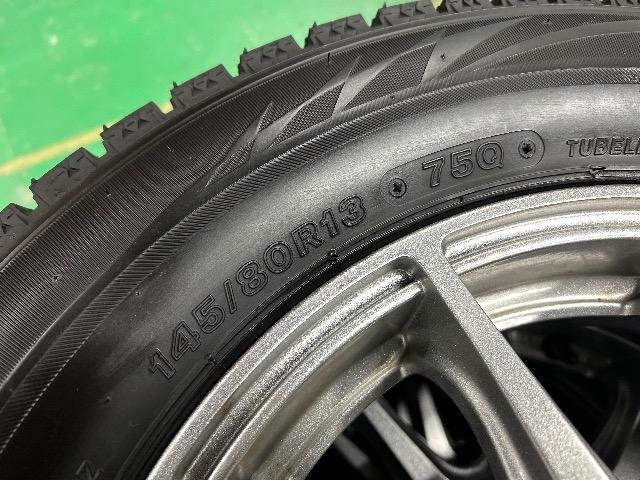 0110176)中古国産スタッドレスタイヤ4本BSブリザックVRX2クロススピードアルミホイールセット145/80R13送料無料 < 自動車/バイク 0110176)中古国産スタッドレスタイヤ4本BSブリザックVRX2クロススピードアルミホイールセット145/80R13送料無料 < 自動車/バイク