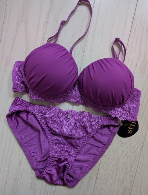 C75/M★Wパット★盛れるノンワイヤーブラジャーショーツセット★新品★送料無料 < 女性ファッション  C75/M★Wパット★盛れるノンワイヤーブラジャーショーツセット★新品★送料無料 < 女性ファッションの