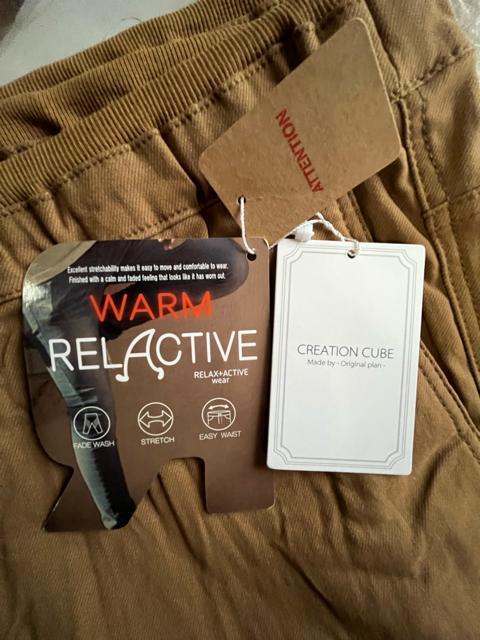 5Lサイズ!高貴紳士的!ブランド品!CREATION CUBE!暖か!裏起毛ストレッチ!スリムイージーパンツ!ポケット4個付き! < 男性ファッション  5Lサイズ!高貴紳士的!ブランド品!CREATION CUBE!暖か!裏起毛ストレッチ!スリムイージーパンツ!ポケット4個付き! < 男性ファッションの