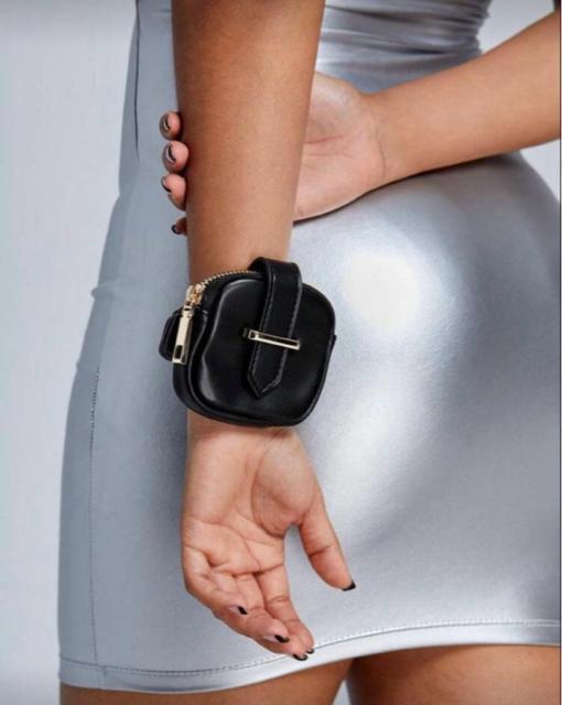 ミニ ラウンド ファスナー リストバッグ < 女性ファッション ミニ ラウンド ファスナー リストバッグ < 女性ファッションの