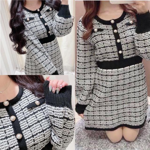 evelyn★ツイードニットワンピース★ < ブランド evelyn★ツイードニットワンピース★ < ブランドの