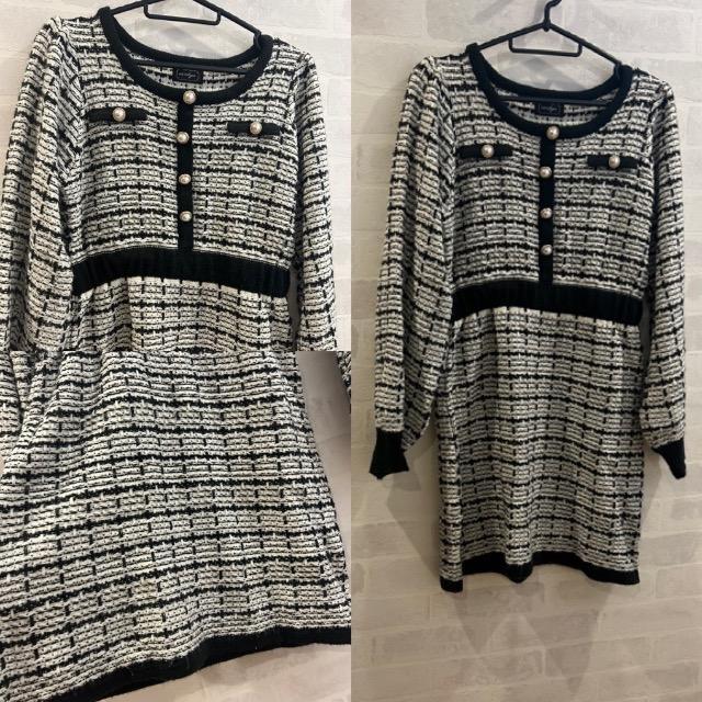 evelyn★ツイードニットワンピース★ < ブランド evelyn★ツイードニットワンピース★ < ブランドの