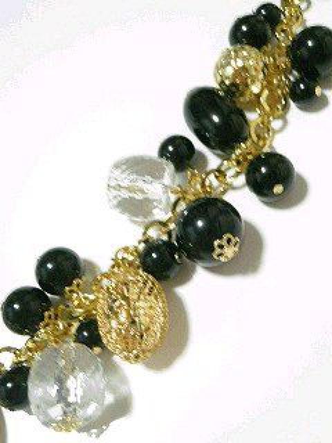 豪華.ゴージャス♪ゴールドチェーンビーズ ロングネックレス < 女性アクセサリー/時計 豪華.ゴージャス♪ゴールドチェーンビーズ ロングネックレス < 女性アクセサリー/時計の