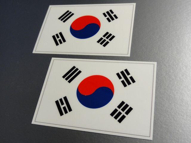 ■韓国国旗ステッカー2枚セット!光沢シール☆韓流 K-POP < 自動車/バイク ■韓国国旗ステッカー2枚セット!光沢シール☆韓流 K-POP < 自動車/バイク
