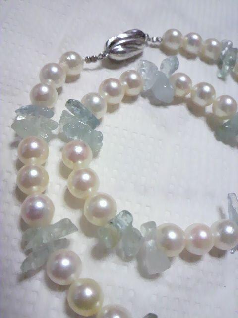 真珠/アクアマリン/パール/7.5〜8ミリ玉/入園入学/925/新品 < 女性アクセサリー/時計  真珠/アクアマリン/パール/7.5〜8ミリ玉/入園入学/925/新品 < 女性アクセサリー/時計の