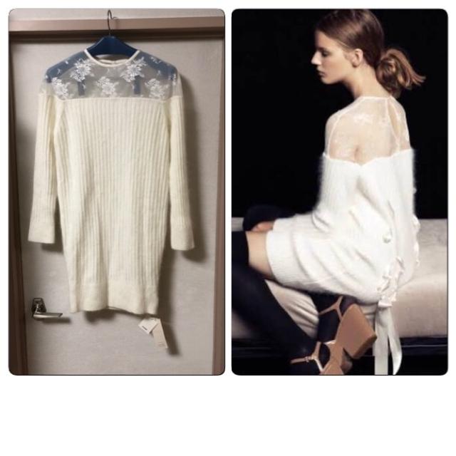 新品スナイデル シースルーレースブロッキングニットワンピース < ブランド  新品スナイデル シースルーレースブロッキングニットワンピース  < ブランドの