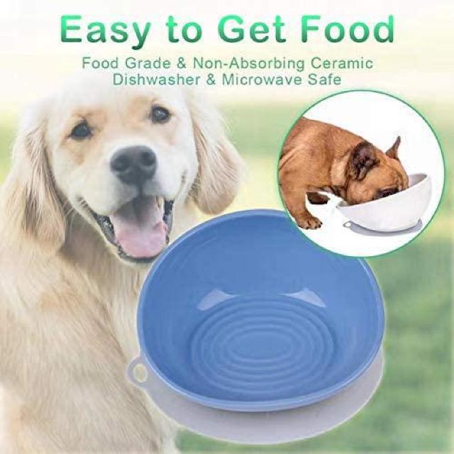 セラミックフードボウル のっぺりした顔の犬用・猫用 < ペット/手芸/園芸  セラミックフードボウル のっぺりした顔の犬用・猫用 < ペット/手芸/園芸の