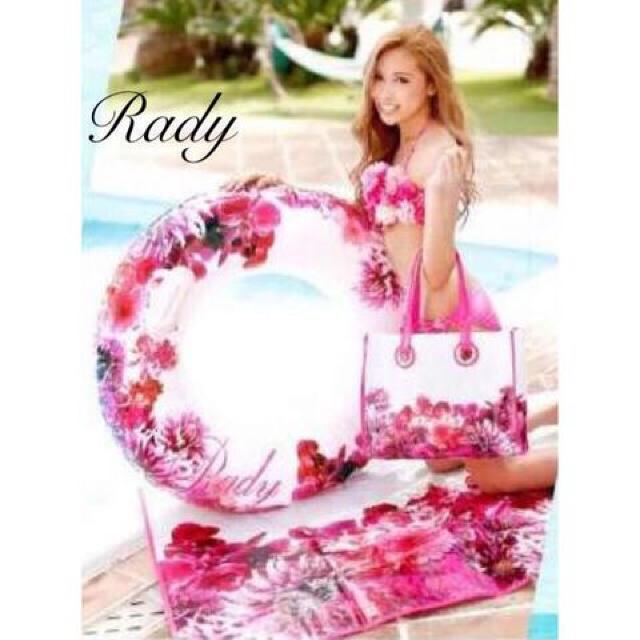 非売品●Radyレディ●リゾフラ柄レジャーシート●白ホワイト < ブランド  非売品●Radyレディ●リゾフラ柄レジャーシート●白ホワイト < ブランドの