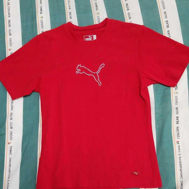 プーマの赤ストレッチTシャツ < ブランド  プーマの赤ストレッチTシャツ  < ブランドの