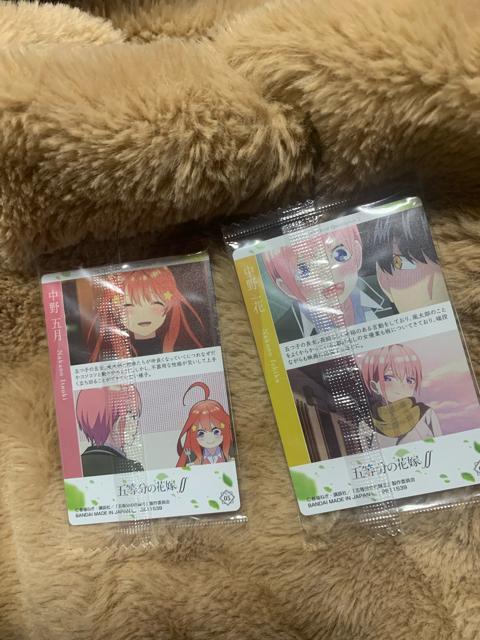 エコーbag イストボード五等分の花嫁 2枚 カード2枚 中野五月 中野三玖 送料無料 < アニメ/コミック/キャラクター  エコーbag イストボード五等分の花嫁 2枚 カード2枚 中野五月 中野三玖 送料無料 < アニメ/コミック/キャラクターの