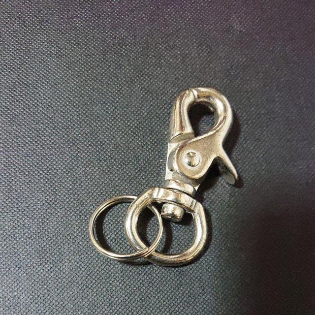 未使用 シルバーキーリング キーホルダー カラビナ < 男性アクセサリー/時計  未使用 シルバーキーリング キーホルダー カラビナ  < 男性アクセサリー/時計の