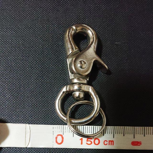 未使用 シルバーキーリング キーホルダー カラビナ < 男性アクセサリー/時計  未使用 シルバーキーリング キーホルダー カラビナ < 男性アクセサリー/時計の