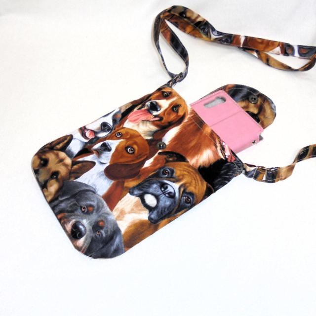 ◆犬犬犬◆スマホポシェット ショルダー ポーチ < 女性ファッション ◆犬犬犬◆スマホポシェット ショルダー ポーチ < 女性ファッションの