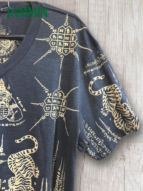 サクヤンTシャツ 虎 エスニック タイガー ヒッピー アジアン サクヤン < 男性ファッション  サクヤンTシャツ 虎 エスニック タイガー ヒッピー アジアン サクヤン < 男性ファッションの