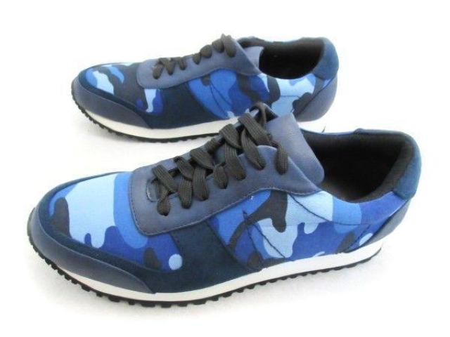 1円~C677新品Dedesカモフラ柄ローカットキャンバススニーカー25.5aBLUE♂ < 男性ファッション  1円~C677新品Dedesカモフラ柄ローカットキャンバススニーカー25.5aBLUE♂  < 男性ファッションの