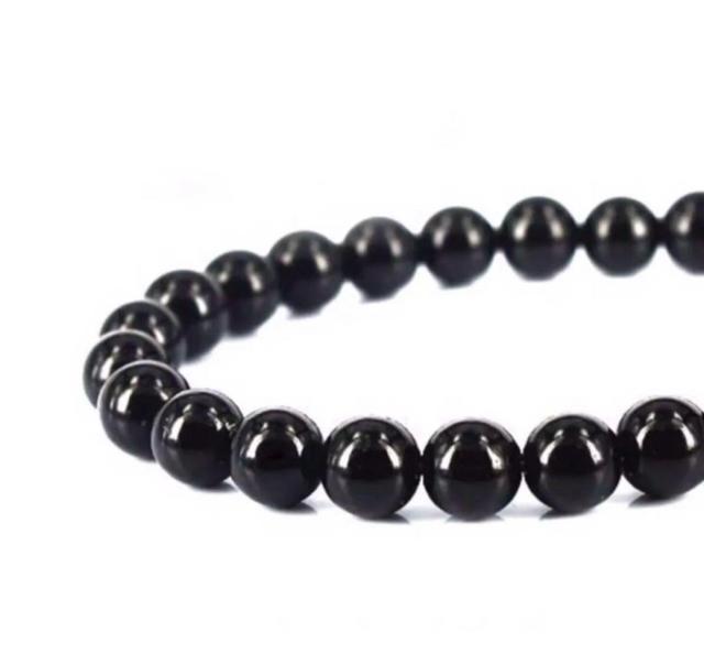 天然石 オニキス ネックレス8mm球 約40cm < 女性アクセサリー/時計  天然石 オニキス ネックレス8mm球 約40cm < 女性アクセサリー/時計の