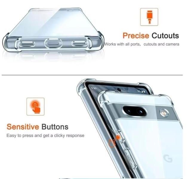 Google Pixel 6a �N���A �P�[�X �J�o�[ �s�N�Z�� 6A TPU �\�t�g�P�[�X ���� �X�}�z�P�[�X pixel6a �� �Ɠd/AV�� 