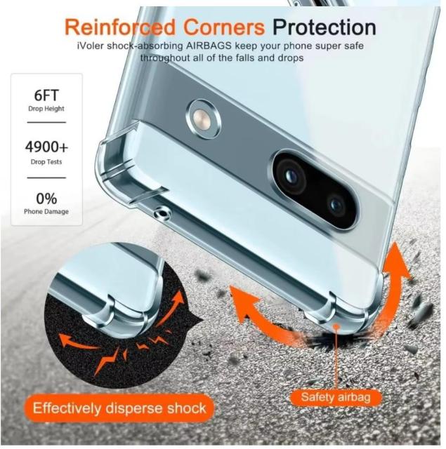 Google Pixel 6a �N���A �P�[�X �J�o�[ �s�N�Z�� 6A TPU �\�t�g�P�[�X ���� �X�}�z�P�[�X pixel6a �� �Ɠd/AV�� 