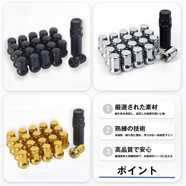 �z�C�[���i�b�g 20�Z�b�g 7�p M12 P1.5 60�x�e�[�p�[ ����h�~ �� ���b�N�i�b�g �ȒP ��p�\�P�b�g�t�� �h�K �� �� �C���e���A/���C�t�� 