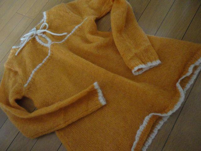 綺麗なオレンジニットワンピ < 女性ファッション  綺麗なオレンジニットワンピ  < 女性ファッションの