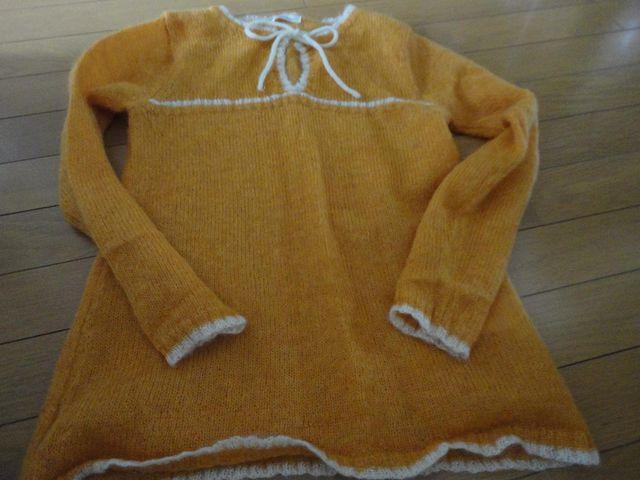 綺麗なオレンジニットワンピ < 女性ファッション  綺麗なオレンジニットワンピ < 女性ファッションの