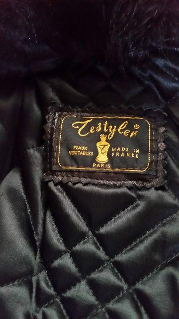 難あり 高級 MADE IN FRANCE  ファー付き レザーコート 毛皮コート 黒 < 女性ファッション  難あり 高級 MADE IN FRANCE  ファー付き レザーコート 毛皮コート 黒 < 女性ファッションの