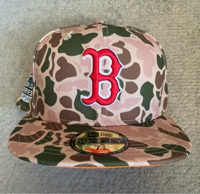 NEW ERA ニューエラ ボストンレッドソックス ダックカモ 59FIFTY 2004 ワールドシリーズパッチ 58.7cm新品 < ブランド  NEW ERA ニューエラ ボストンレッドソックス ダックカモ 59FIFTY 2004 ワールドシリーズパッチ 58.7cm新品  < ブランドの