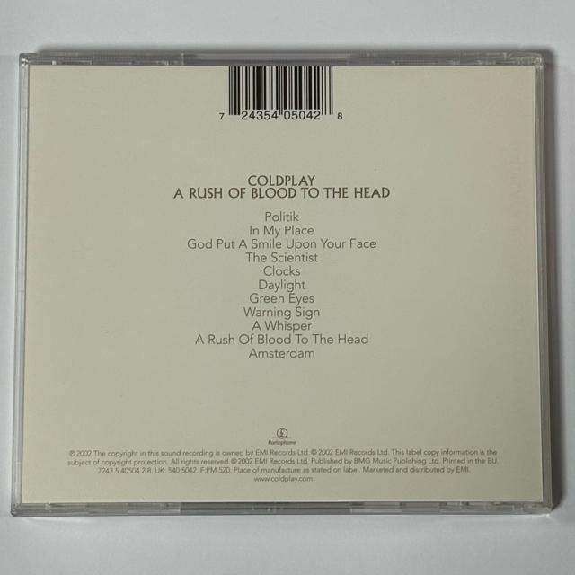 COLDPLAY / A Rush of Blood to the Head < CD/DVD/ビデオ  COLDPLAY / A Rush of Blood to the Head < CD/DVD/ビデオの