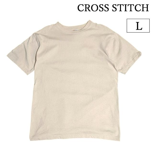 CROSS STITCH クロススティッチ 半袖 Tシャツ oe1116 TRUSS 無地 ストーン ベージュTRUSS < 男性ファッション CROSS STITCH クロススティッチ 半袖 Tシャツ oe1116 TRUSS 無地 ストーン ベージュTRUSS < 男性ファッションの