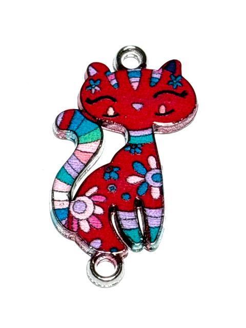 761 赤色 ダブルカン 銀色 お花とネコ 1個 金属チャーム アクセサリーパーツ < ペット/手芸/園芸 761 赤色 ダブルカン 銀色 お花とネコ 1個 金属チャーム アクセサリーパーツ < ペット/手芸/園芸の