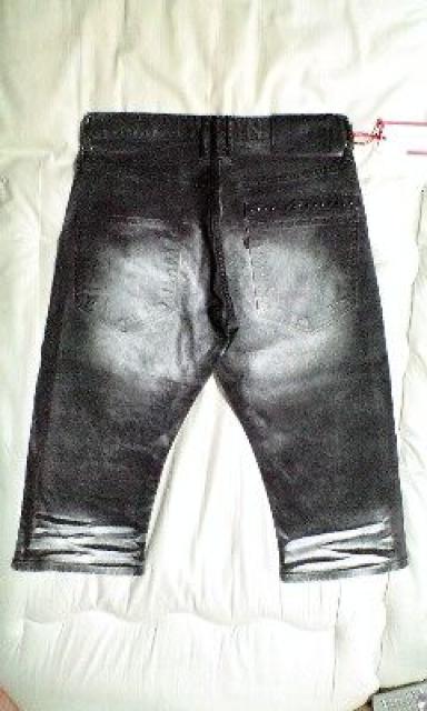 新品 ロエン スカル刺繍スタッズコーティングハーフパンツ30 < ブランド  新品 ロエン スカル刺繍スタッズコーティングハーフパンツ30 < ブランドの