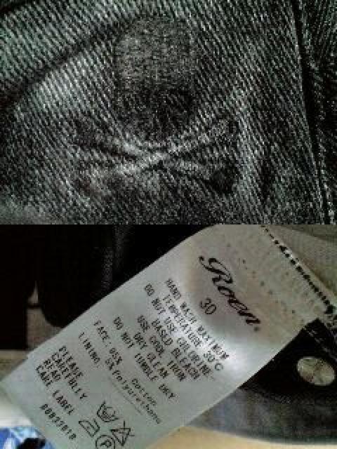 新品 ロエン スカル刺繍スタッズコーティングハーフパンツ30 < ブランド  新品 ロエン スカル刺繍スタッズコーティングハーフパンツ30 < ブランドの