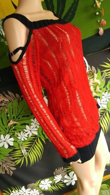 激エロ可愛ッ(*´艸`)背中クロス&オフショルニットワンピ < 女性ファッション  激エロ可愛ッ(*´艸`)背中クロス&オフショルニットワンピ < 女性ファッションの