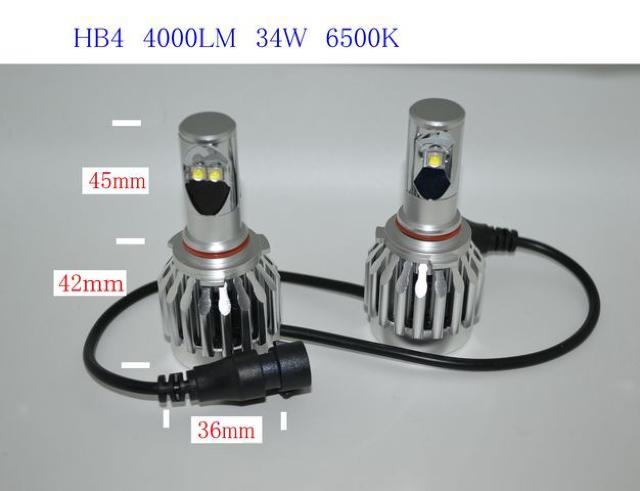 LEDヘッドライト H8 H11 HB4 オールインワン 34W  6500K < 自動車/バイク LEDヘッドライト H8 H11 HB4 オールインワン 34W  6500K < 自動車/バイク
